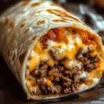 Cheesy Beef Taco Burritos