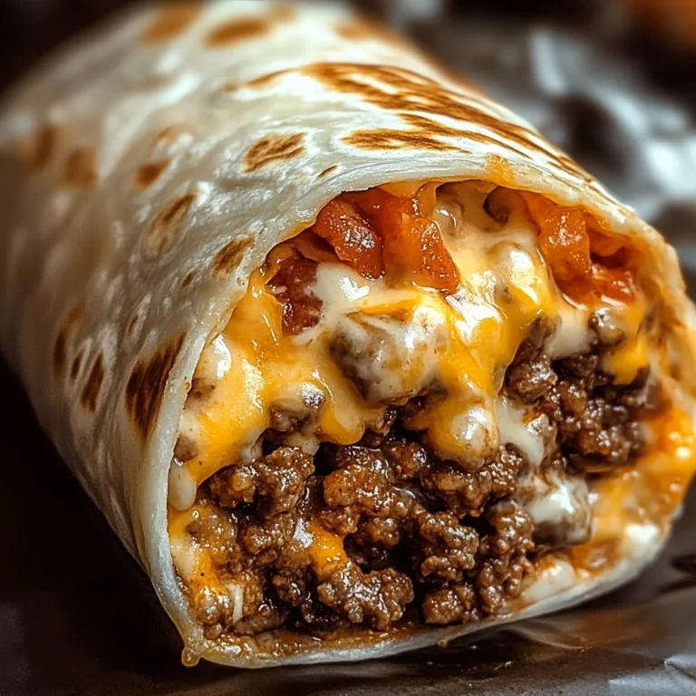 Cheesy Beef Taco Burritos