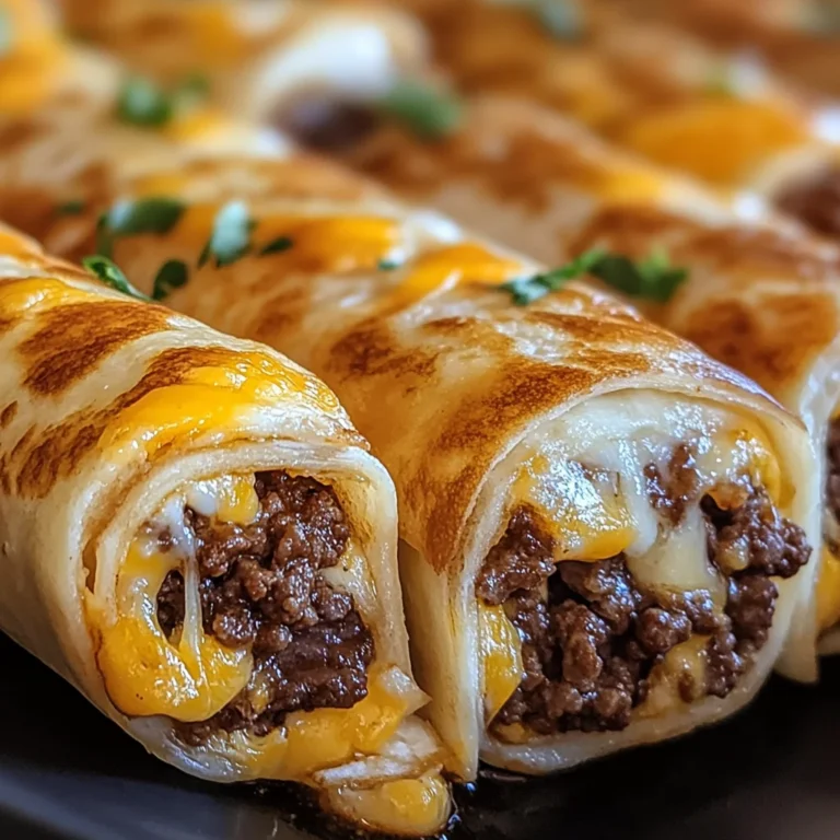 Cheesy Garlic Beef Roll-Ups