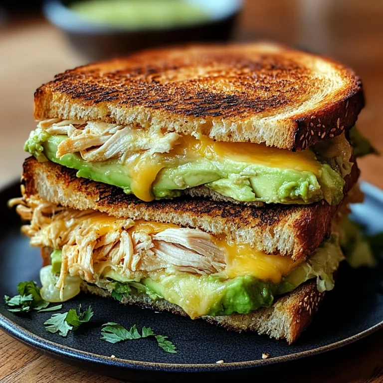Chicken Avocado Melt Sandwich