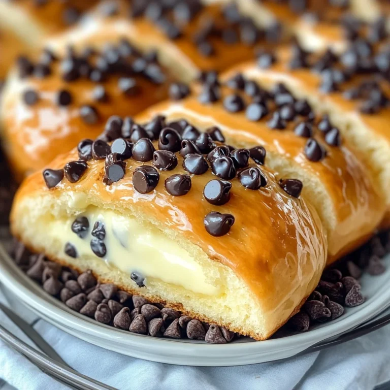 Chocolate Chip Vanilla Custard Brioches
