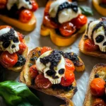 Halloween Bruschetta Appetizer