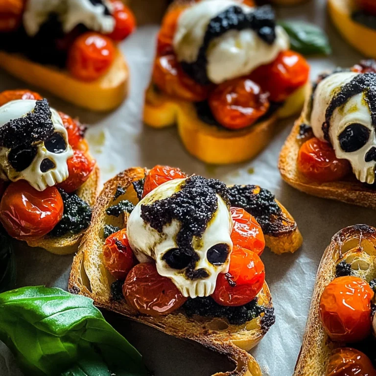Halloween Bruschetta Appetizer