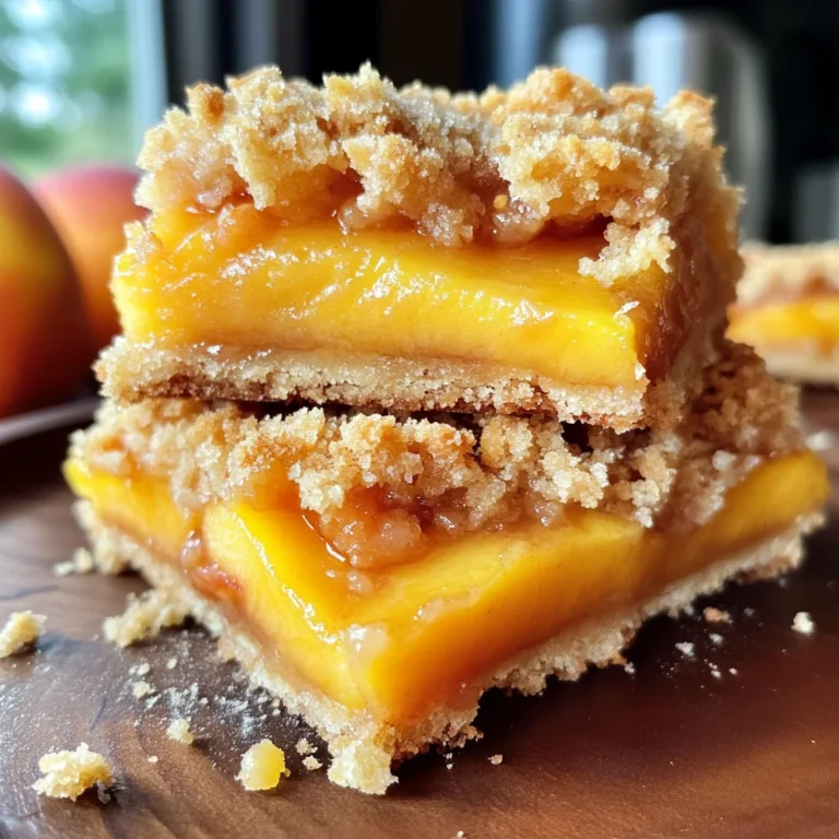Heavenly Summer Peach Bars: A Sweet Slice of Sunshine