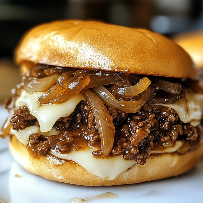 Irresistible French Onion Beef Sloppy Joes