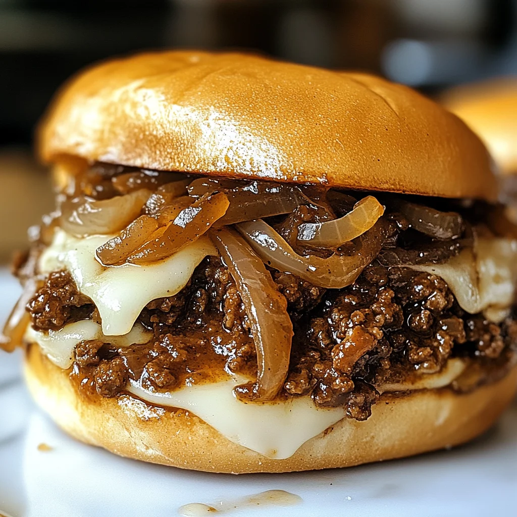 Irresistible French Onion Beef Sloppy Joes