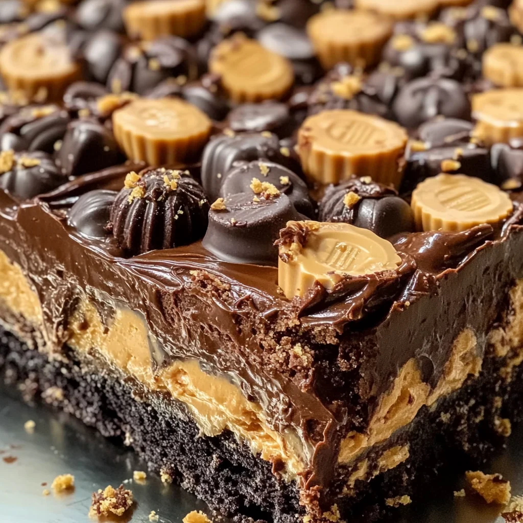 Reese’s Peanut Butter Earthquake Cake