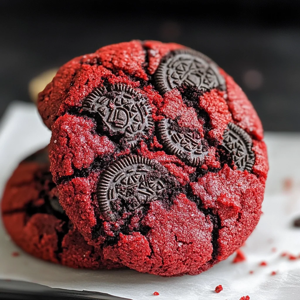 Stranger Things Red Velvet Cookies