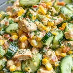 Street Corn Creamy Cucumber Salad