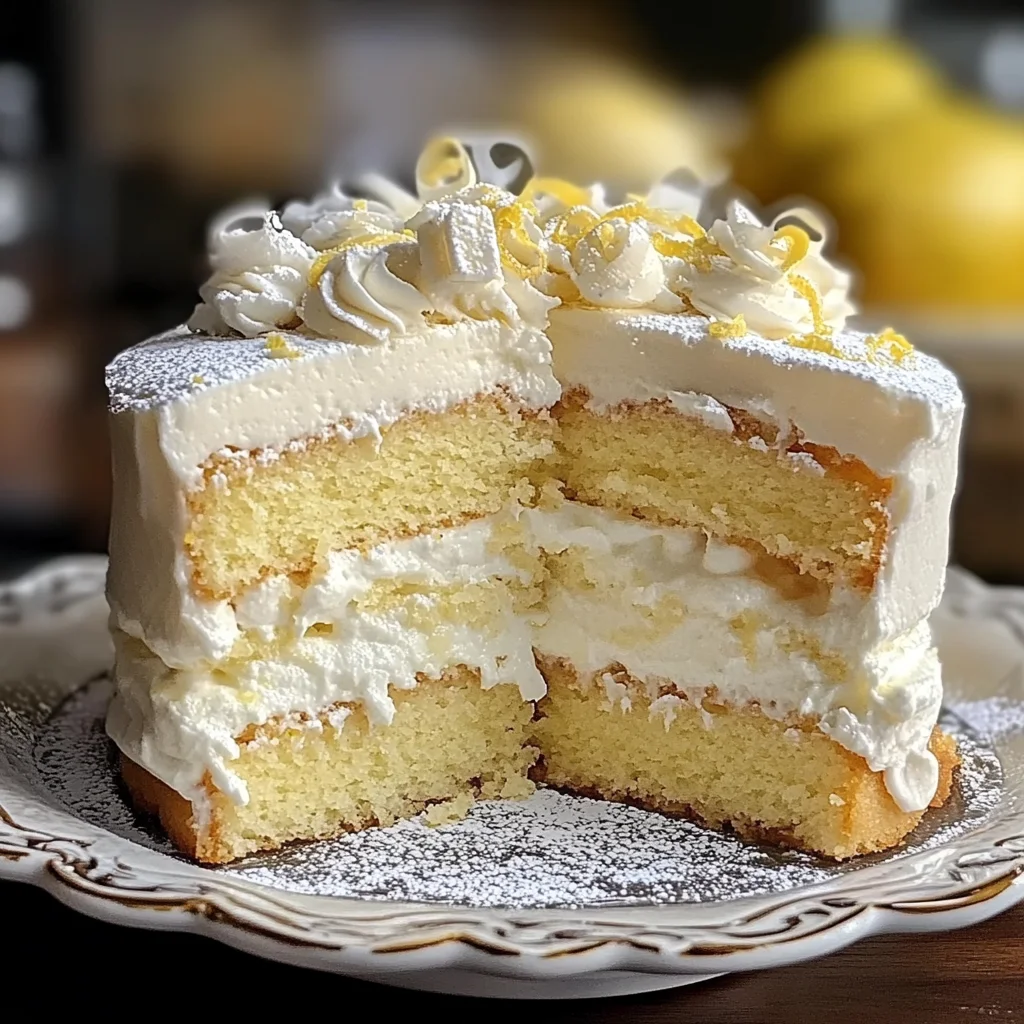 Top 1 Italian Lemon Cream Cake : Irresistible and Luscious