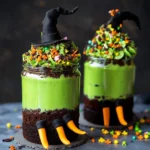 Witches Brew Halloween Cake Jars