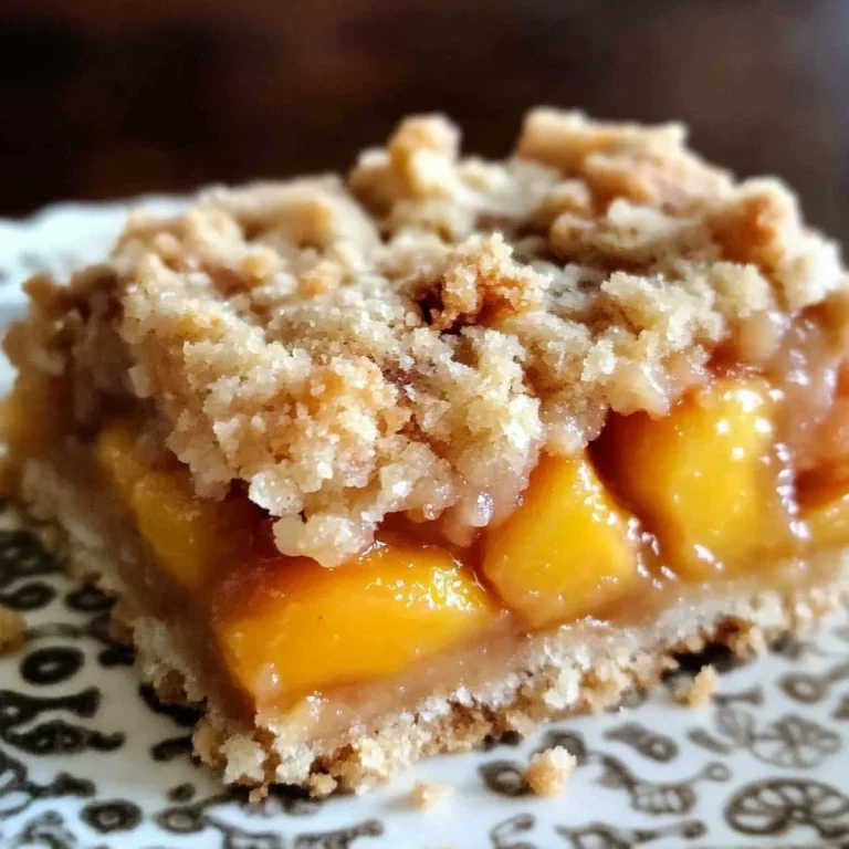 gluten free vegan peach crumb bars