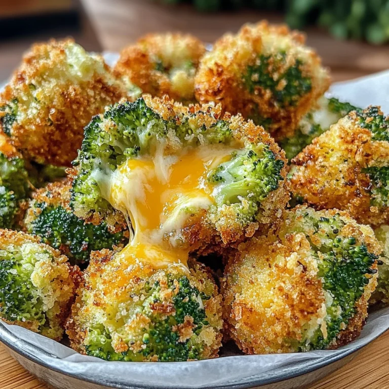Air Fryer Broccoli Cheddar Poppers