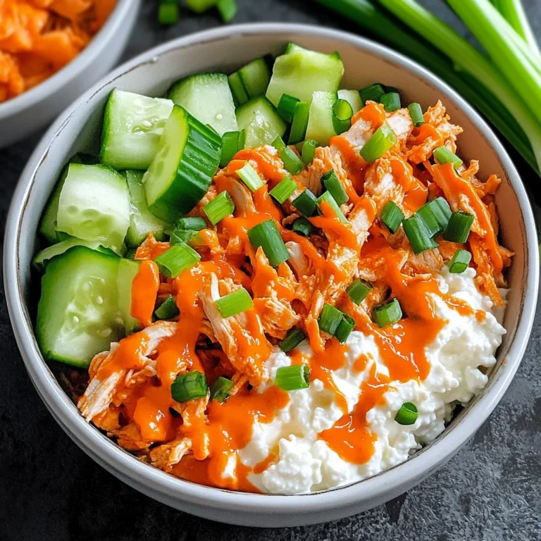 Buffalo Chicken Cottage Cheese Bowl Recipe