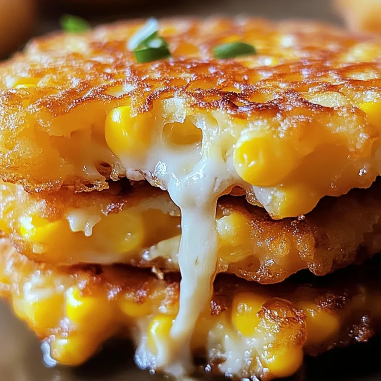 Cheesy Corn Fritters