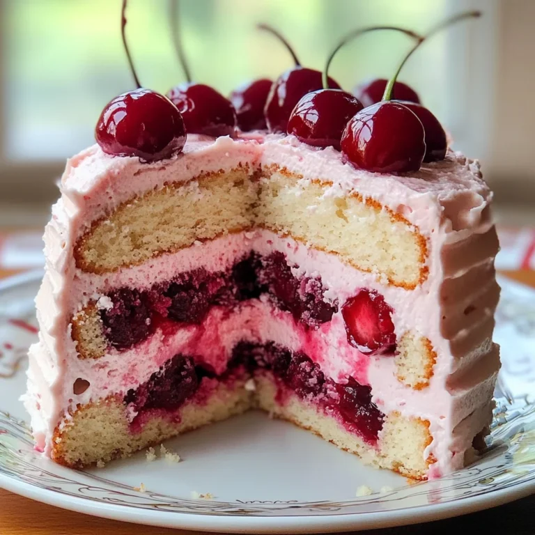 Cherry Layer Cake with Cherry Cream Cheese Frosting
