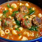 Creamy Italian Meatball Soup