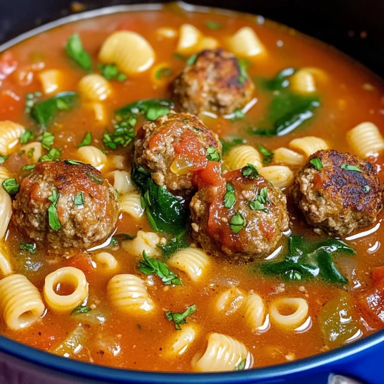Creamy Italian Meatball Soup