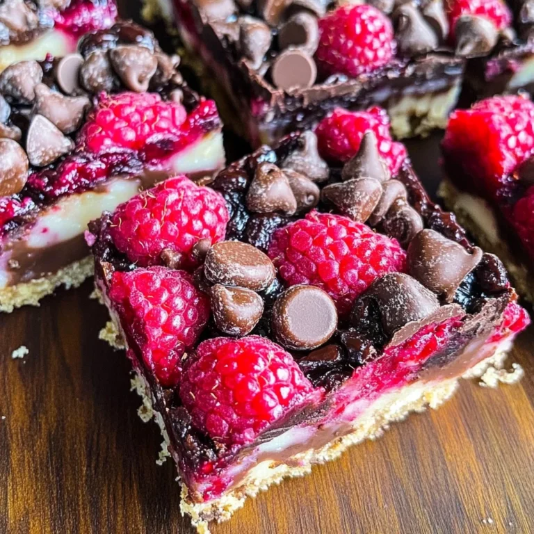 Dark Chocolate Raspberry Pie Bars