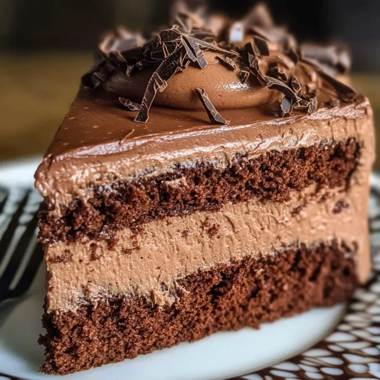 Easy Chocolate Mousse Cake Recipe