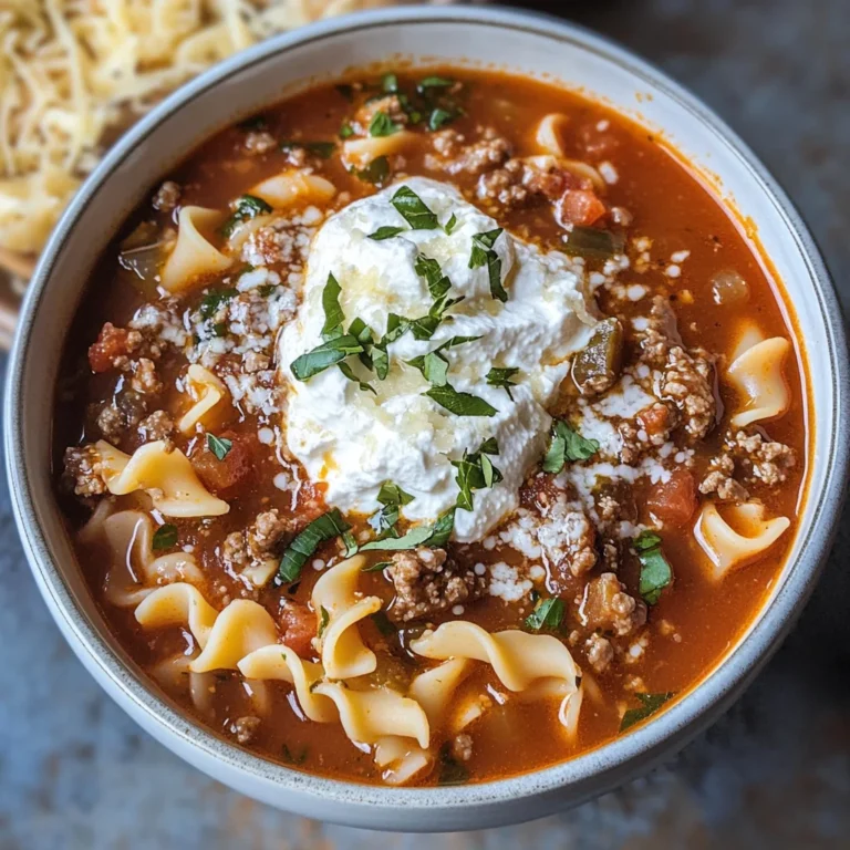 Easy Lasagna Soup Recipe