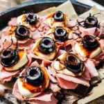 Halloween Antipasto Eyeballs Appetizer