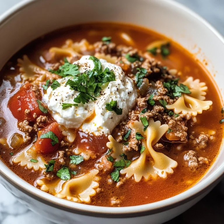 Lasagna Soup