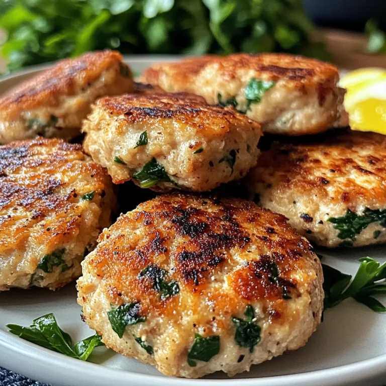 Mediterranean Chicken Patties