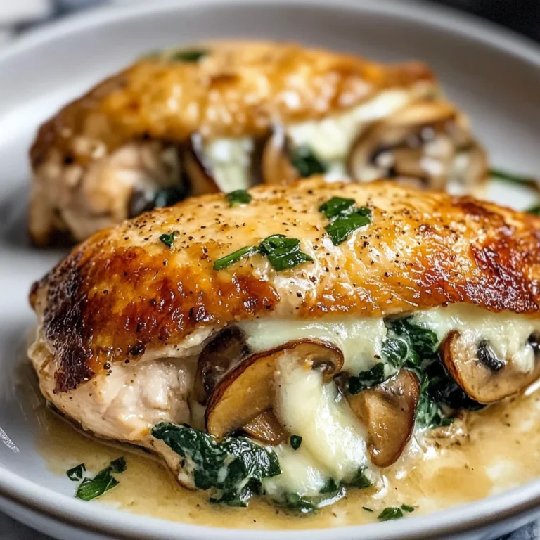 Mushroom Stuffed Chicken Breast - Quick and Easy