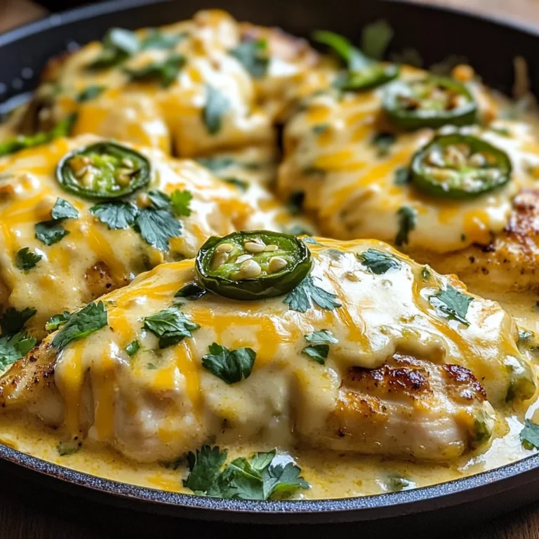 One Pan Cheesy Jalapeño Chicken Recipe