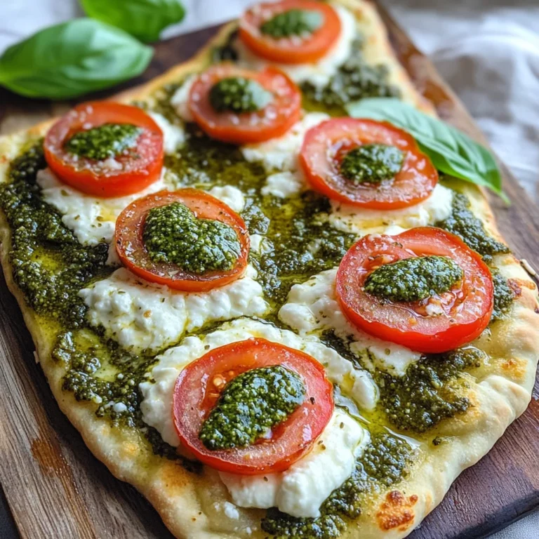 Pesto Flatbread Pizza