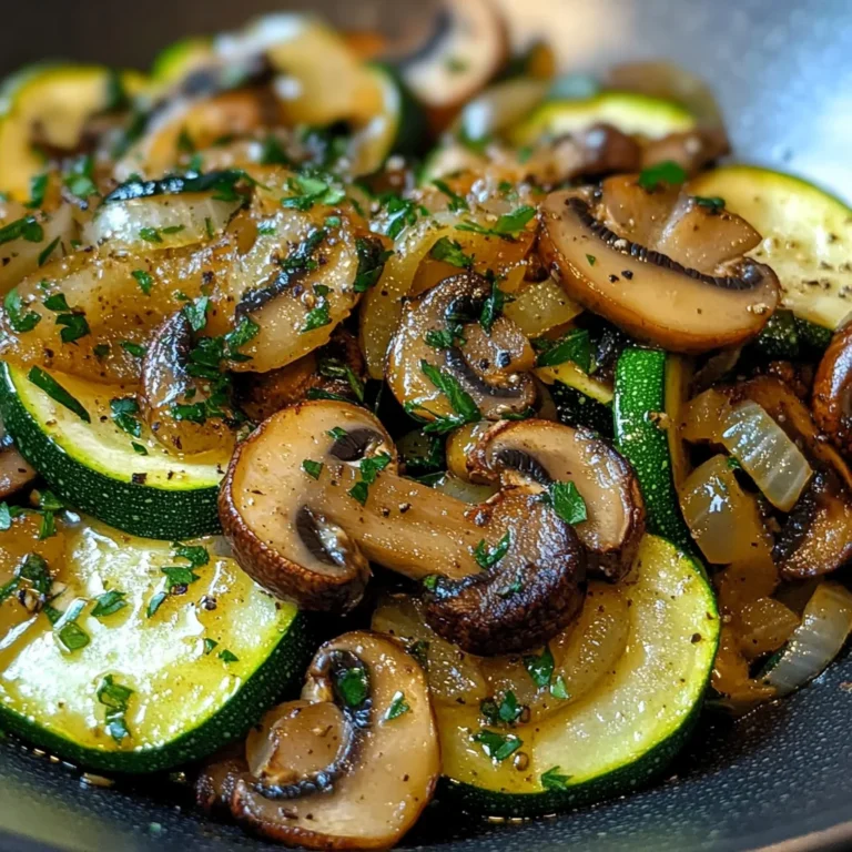 Sauteed Zucchini Mushrooms And Onions