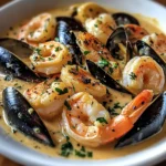 Shrimp and Mussels in Creamy Garlic Sauce: A Must-Try Delight!
