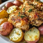 Slow Cooker Parmesan Garlic Chicken and Potatoes