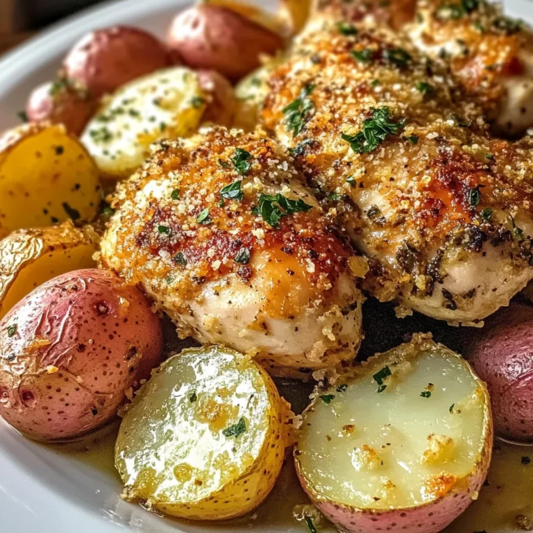 Slow Cooker Parmesan Garlic Chicken and Potatoes