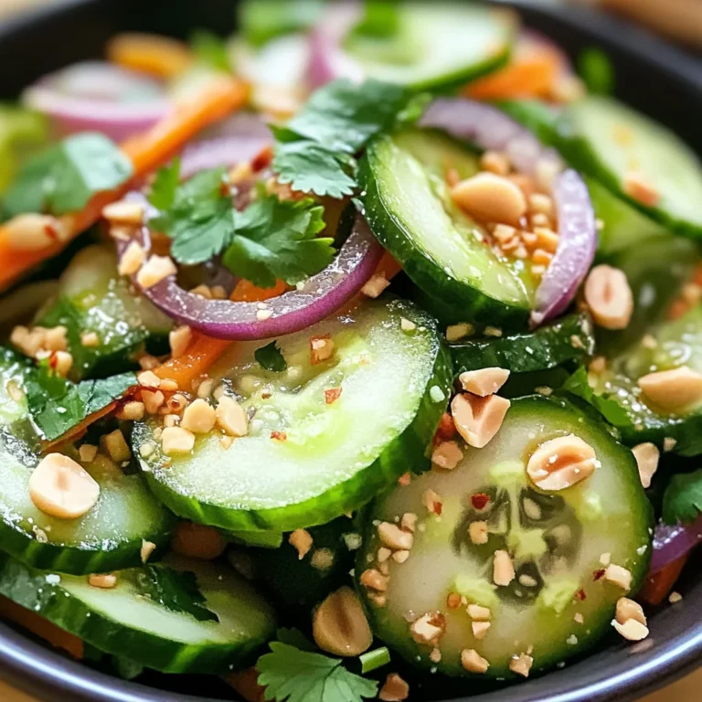 Thai Cucumber Salad – Easy, Refreshing & Flavorful Side Dish