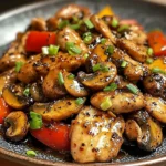 Black Pepper Chicken with Mushrooms