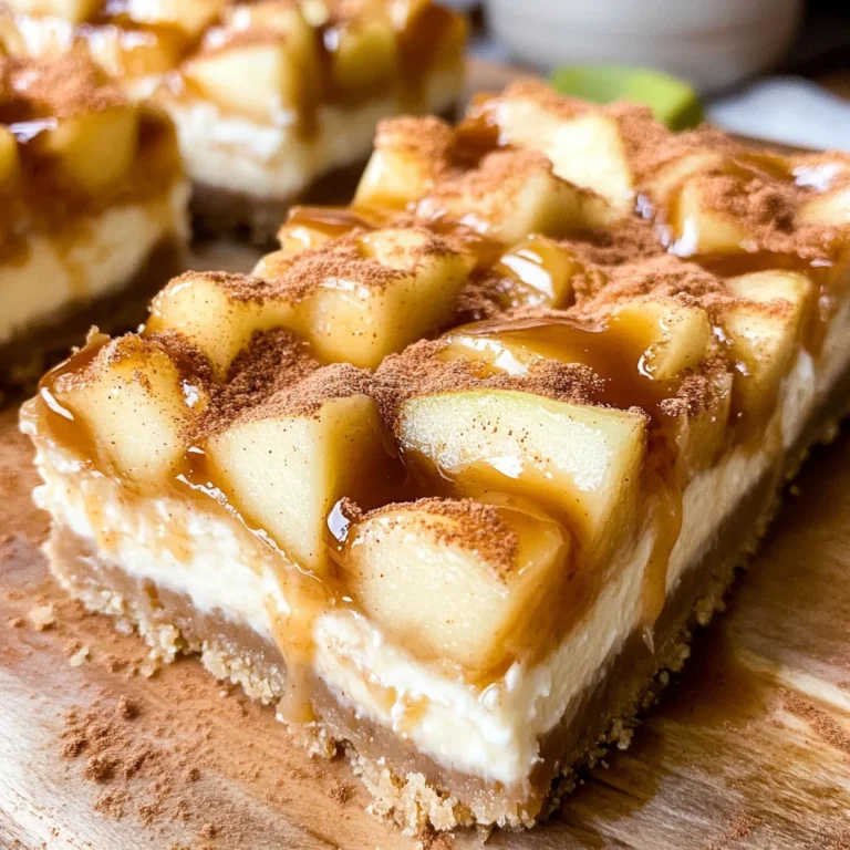 Caramel Apple Cheesecake Bars