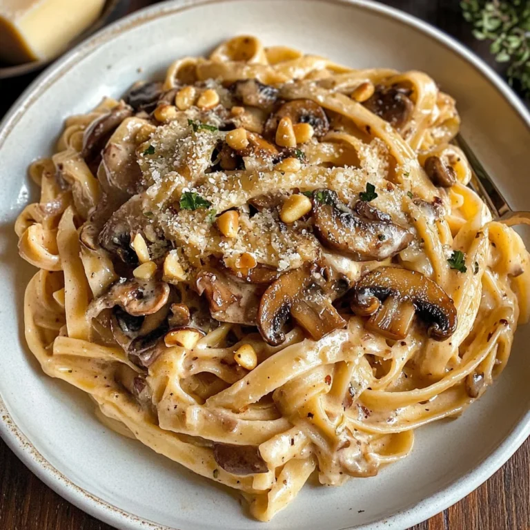 Caramelized Leek and Mushroom Gruyere Pasta