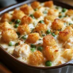 Chicken Alfredo Tater Tot Casserole: A Cozy, Comforting Dinner