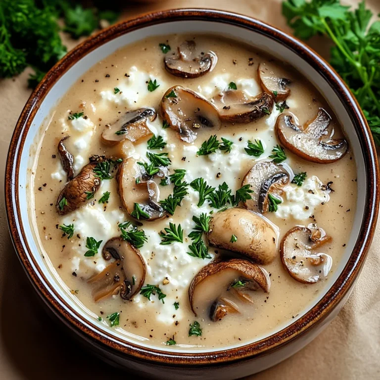 Cottage Cheese Mushroom Soup