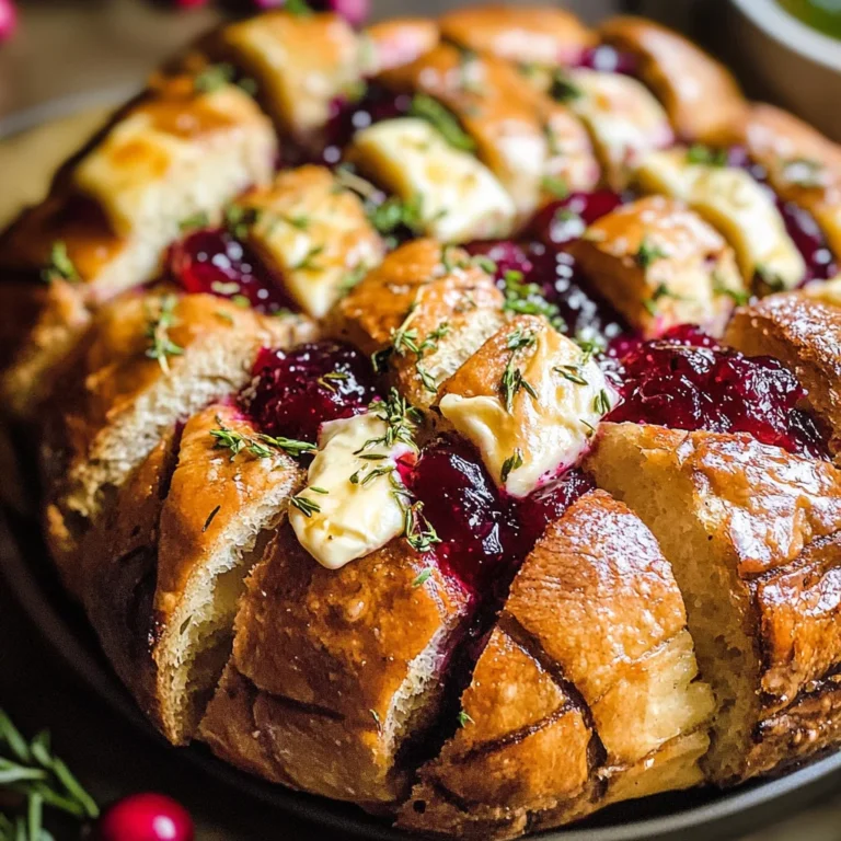 Cranberry Brie Pull-Apart Bread