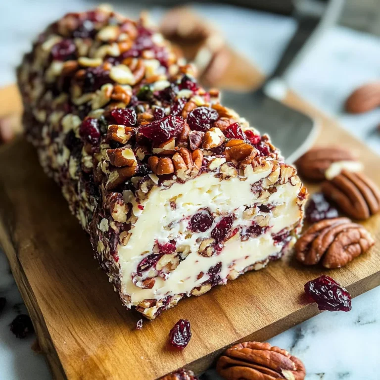 Cranberry Pecan Cheese Log