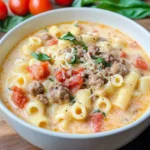 Creamy Parmesan Italian Sausage Soup