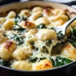 Creamy Pesto Gnocchi with Spinach and Artichokes