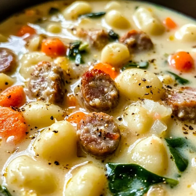 Creamy Sausage Gnocchi Soup