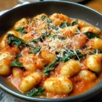Creamy Tomato Spinach Gnocchi