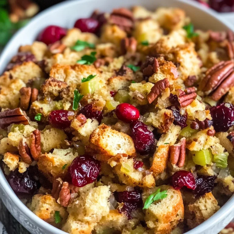 Crock Pot Cranberry Pecan Stuffing