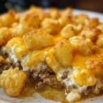Easy Cheesy Tater Tot Casserole With Ground Beef