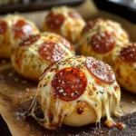 Easy Pepperoni Pizza Bombs